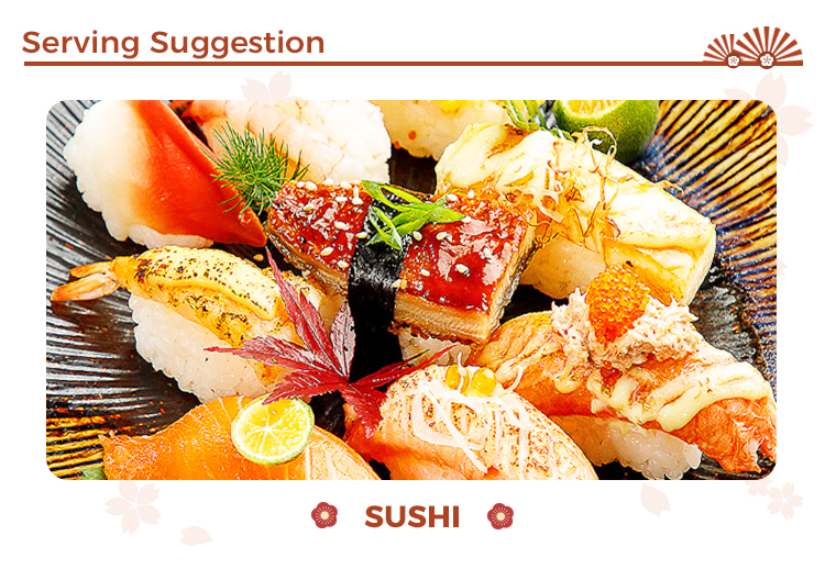Serving Suggestion - Sushi Vinegar Suggestion de présentation - Vinaigre pour sushi