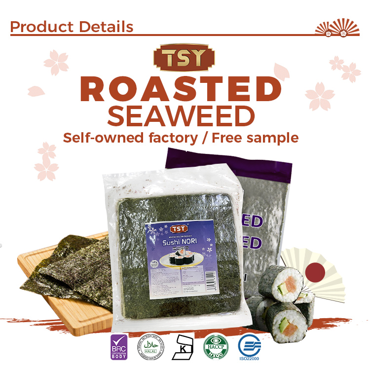 Seaweed Nori Specifications Spécifications sur les algues nori