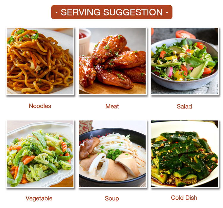 Serving Suggestion - Sesame Oil Suggestion de service - Huile de sésame