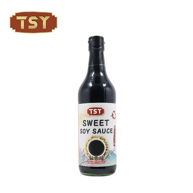 Bouteille de sashimi umami végétalien sauce soja sucrée