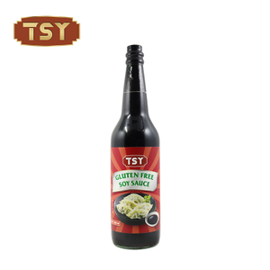 Bouteille en verre de taille familiale pour sautés de 625 ml, emballage de sauce soja sucrée sans gluten et sans OGM