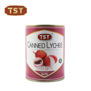 Litchi en boîte doux et frais naturel, emballage ouvert facile, 565g