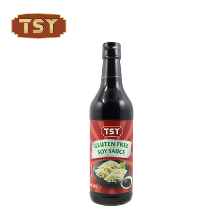 500 ml de sauce soja saine et sans gluten, en vrac, sans OGM, vente en gros