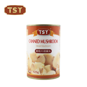 Champignons tranchés en conserve, frais et savoureux, emballage normal, 425g