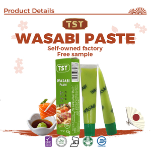 Sac portable en gros emballage de la moutarde à la moutarde aromatisée en poudre de wasabi pour restaurant