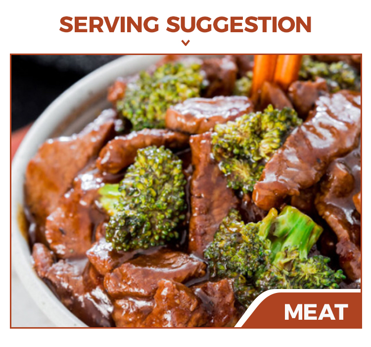 Suggestion de pr&eacute;sentation – Sauce soja en poudre