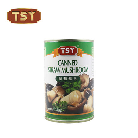 Champignon frais en conserve naturel entier de paille d'emballage ouvert facile de 425g