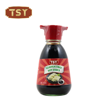Bouteille en verre de 150 ml Sauce de soja sans gluten chinoise