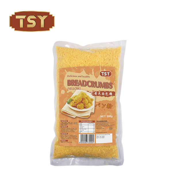 500 g de couleur de couleur jaune miettes de pain séché pour le poulet frit