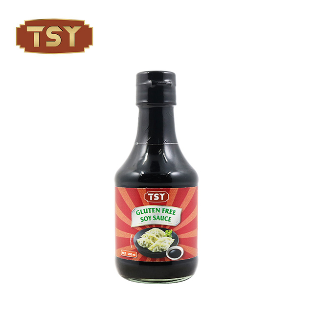 Bouteille en verre de 150 ml Sauce de soja sans gluten chinoise