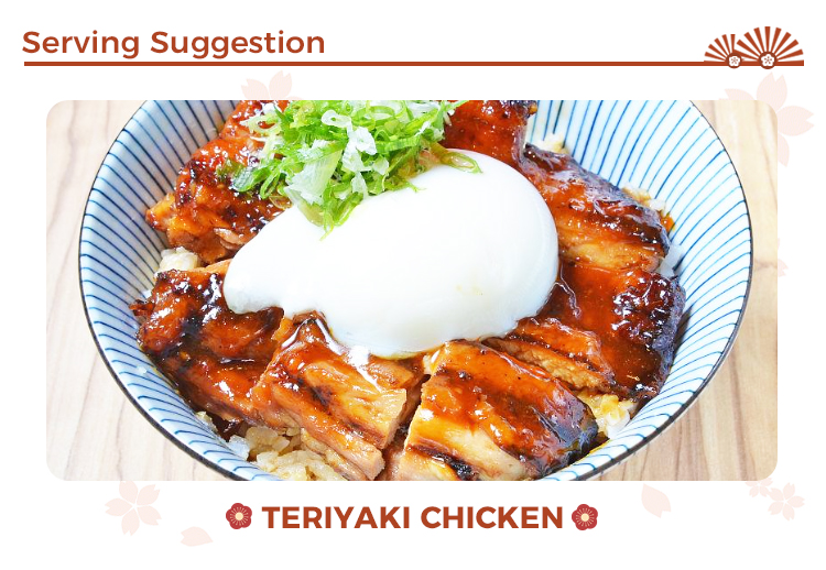 Suggestion de pr&eacute;sentation - Sauce Teriyaki