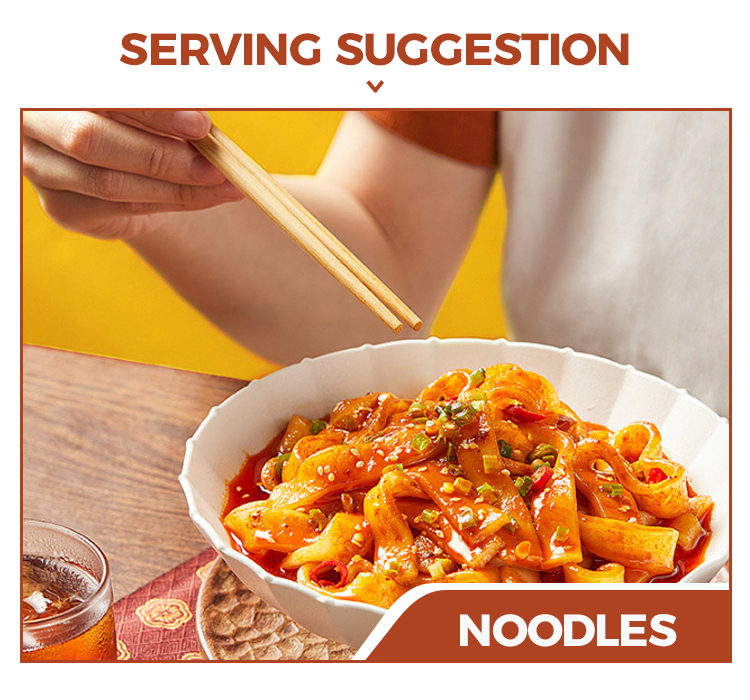 Suggestion de service - Sauce au piment