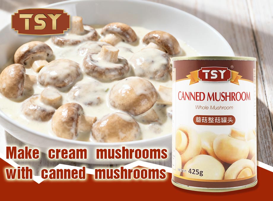 Préparez des champignons à la crème avec des champignons en conserve
