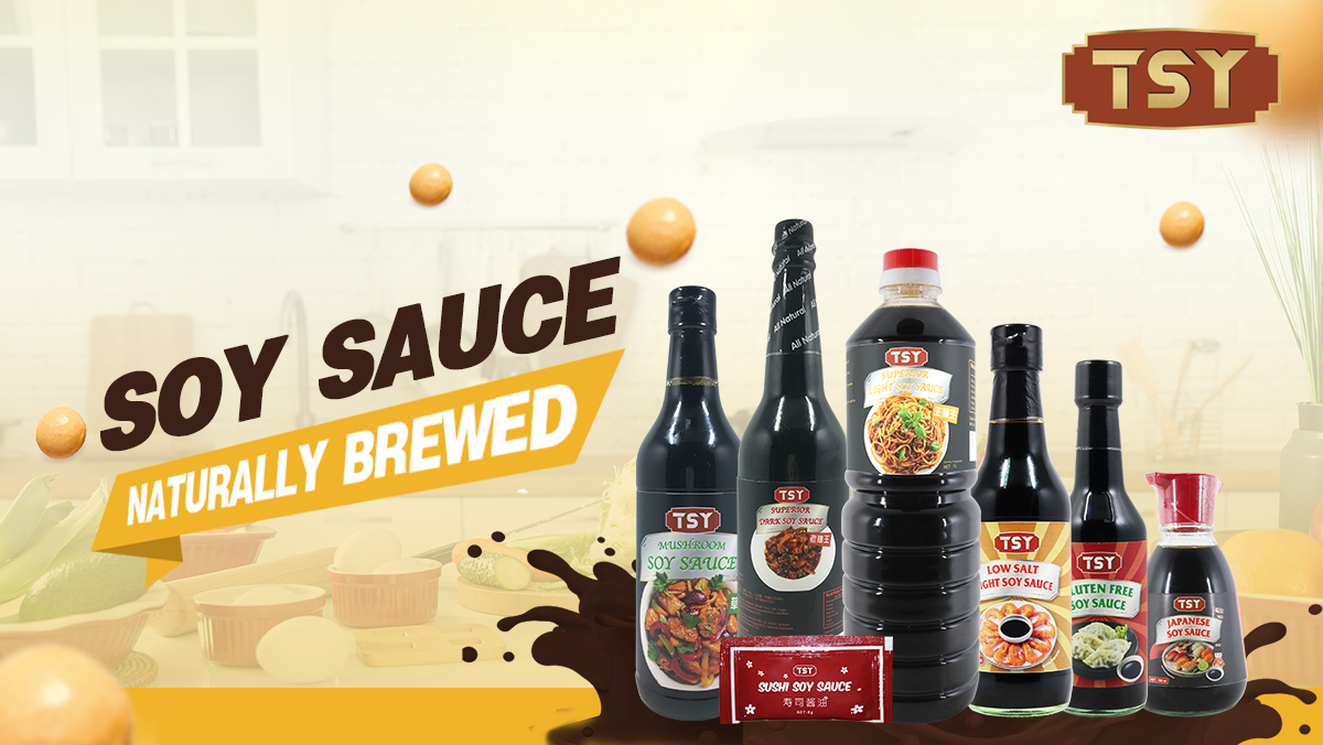 diff&eacute;rents types de sauce soja