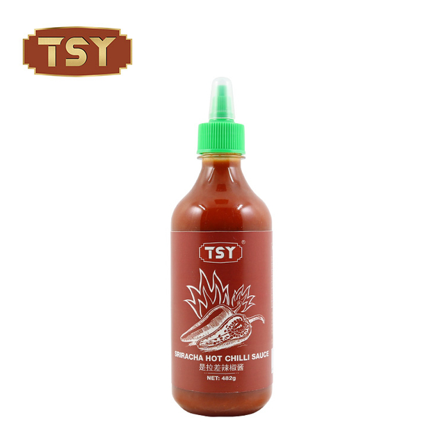 Bouteille en plastique de style restaurant, sauce chili Sriracha très chaude pour tremper