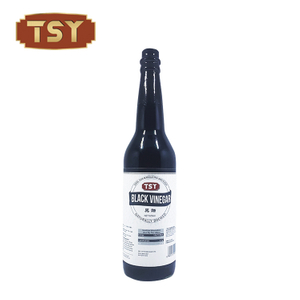 Bouteille de 625 ml de vinaigre de riz noir liquide naturel