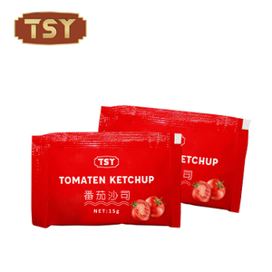 Sachet format mini à emporter délicieuse trempette tomate ketchup