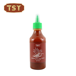 Bouteille en plastique de style restaurant, sauce chili Sriracha très chaude pour tremper