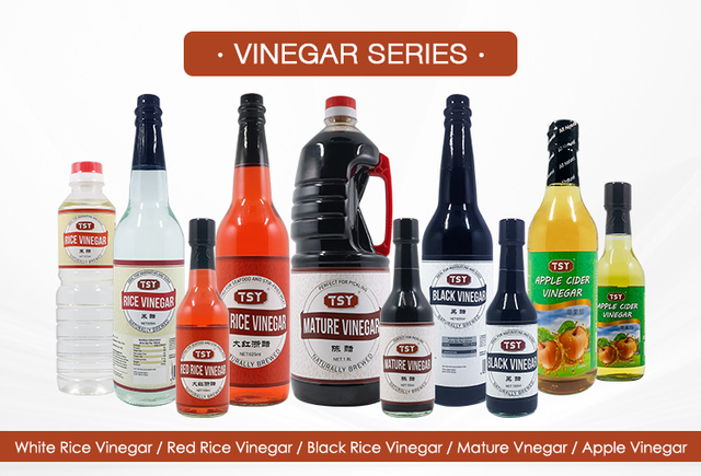 Famille de 500 ml emballe une bouteille en plastique sain à la maison cuit du vinaigre de riz blanc