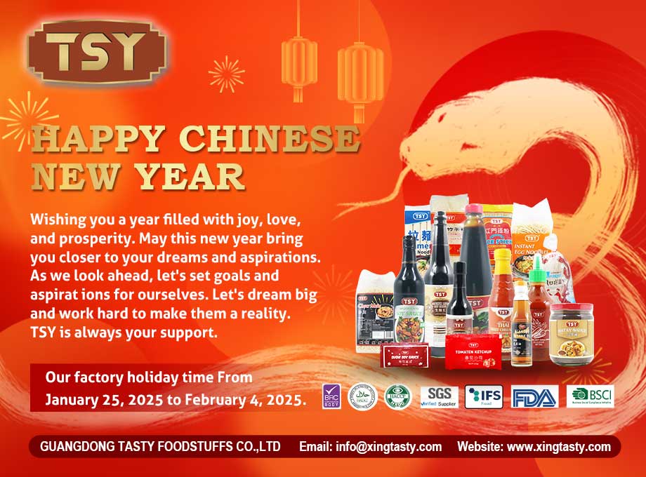 Célébrer la nouvelle année avec TSY Food : un message de gratitude à nos précieux clients